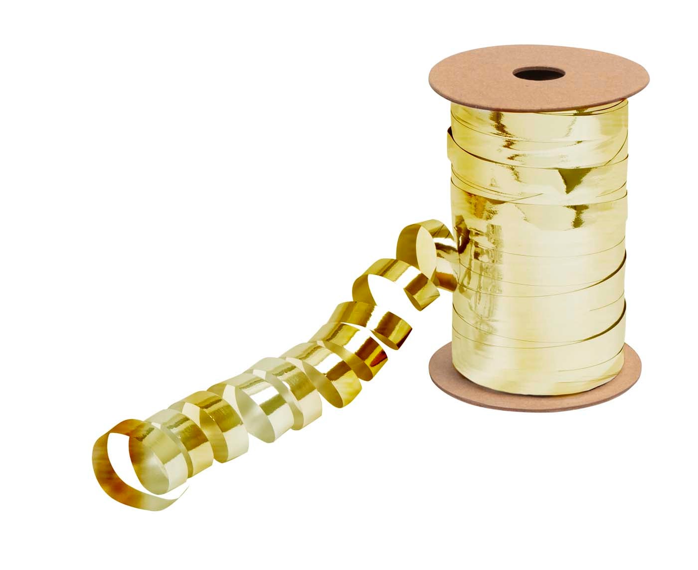 Gavebånd selvkrøllende gull 200m