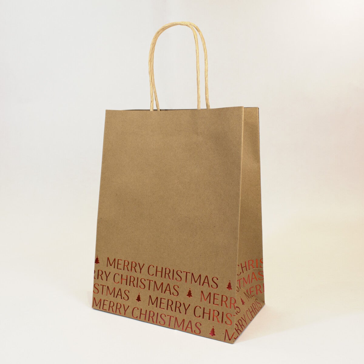 Gavepose Merry Christmas kraft M