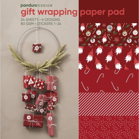 24 Gavepapir 30x30cm God Jul