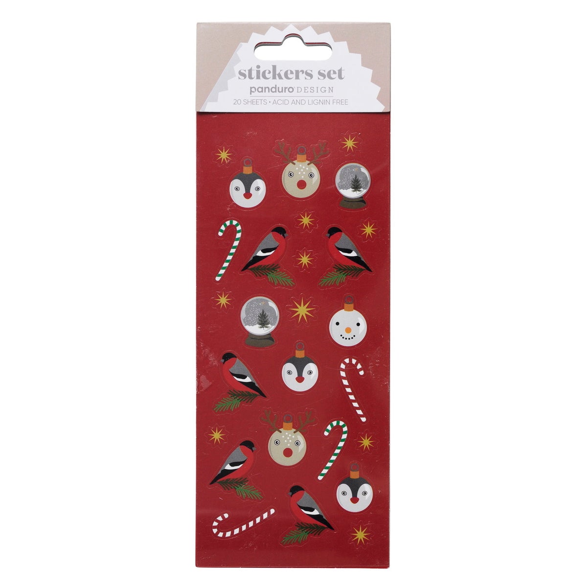 Stickersblokk 16 Ark Rød