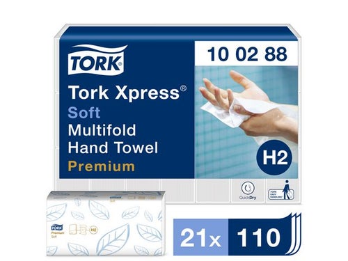 Tørkeark Tork Prem multif 2L H2 (110)