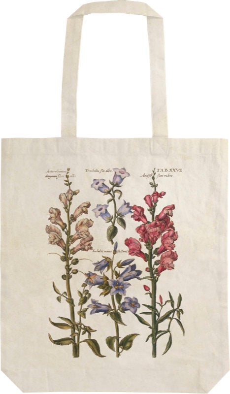 Handlenett Sköna Ting Blå blomster