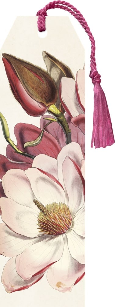 Bokmerke Sköna Ting Rosa Hvite Blomster