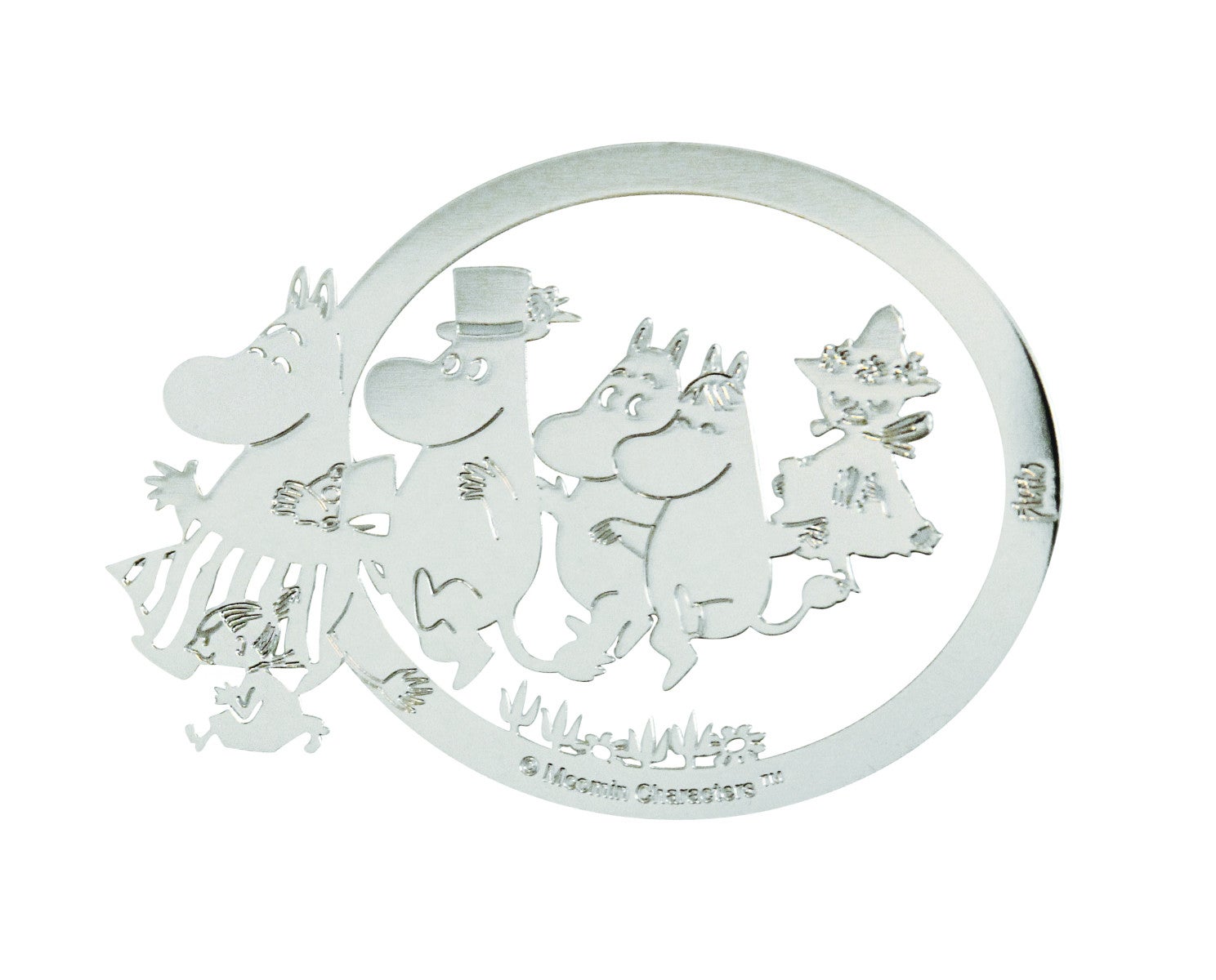 Bokklips Mummifamilien Sølvfarget