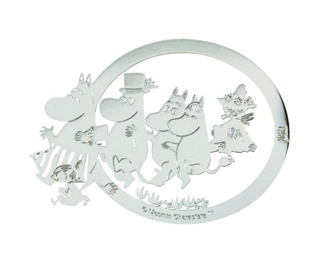 Bokklips Mummifamilien Sølvfarget