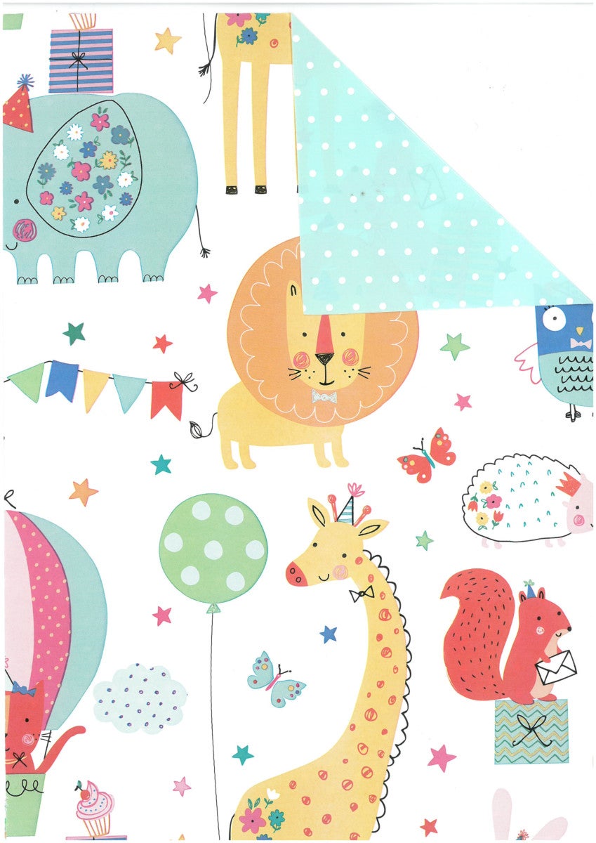 Gavepapir Diskrull Barn 38cm Letter