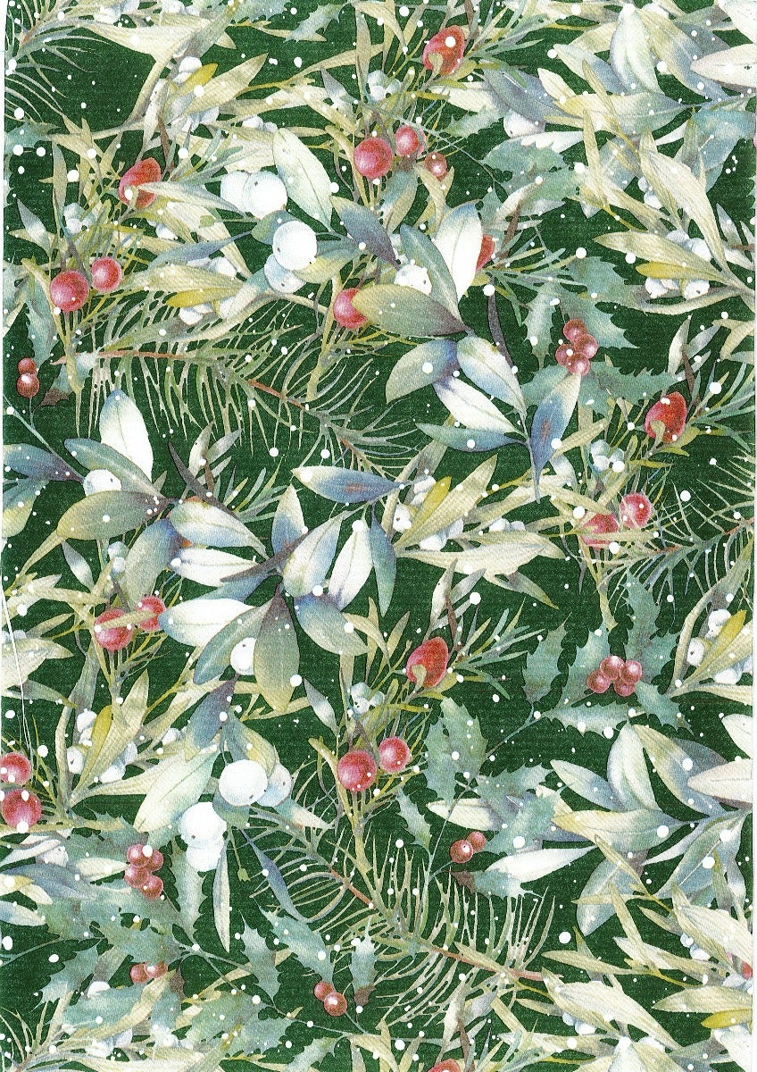 Gavepapir Diskrull Jul 57cm Winter Green