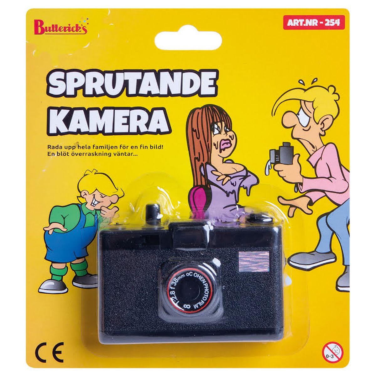 Sprutende Kamera Buttericks