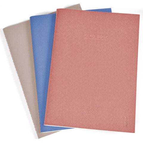 Notatbok Kozo Sand Wind Blush A5 (3pk)