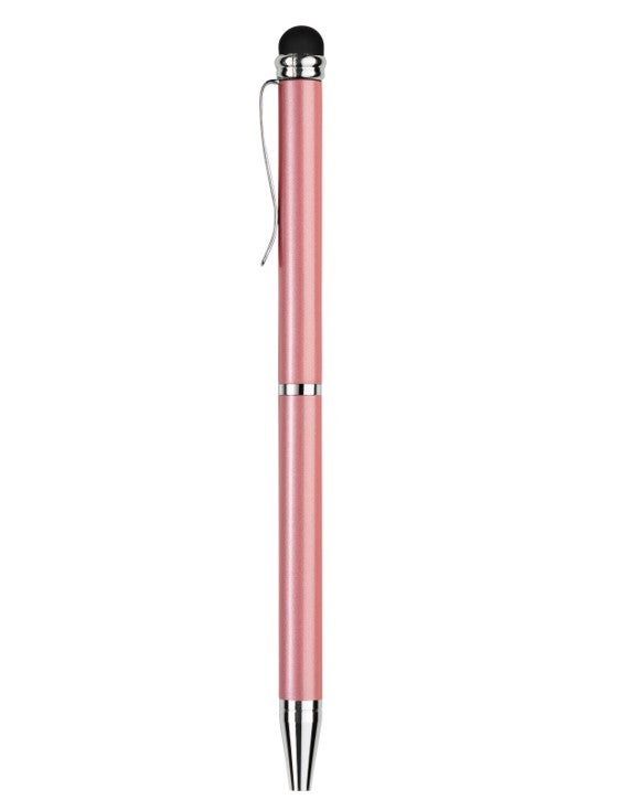 Kulepenn Burde m/stylus metallic rosa