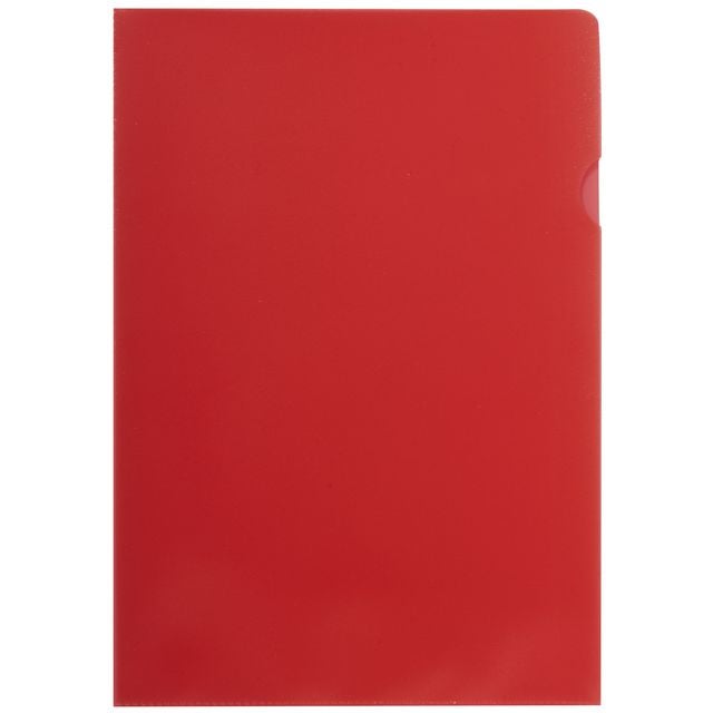 Plastomslag A4 PP 100my rød (100)