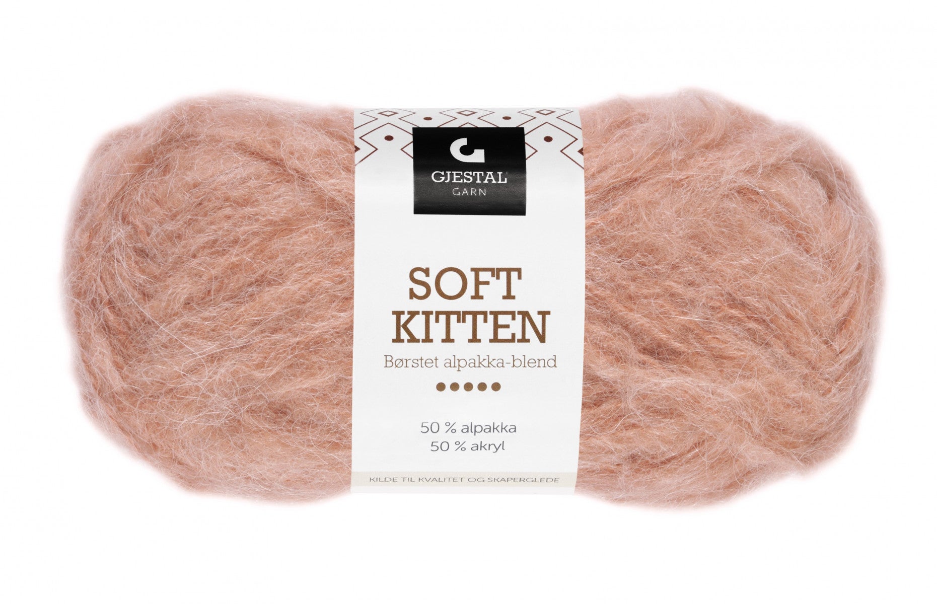 Garn Gjestal Soft Kitten 50g Fersken