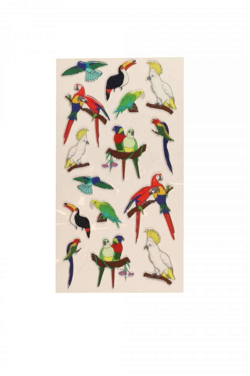 Stickers Tropical Birds Wide