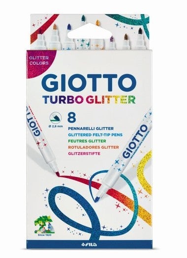 GIOTTO TURBO GLITTER TUSJ 8 PK