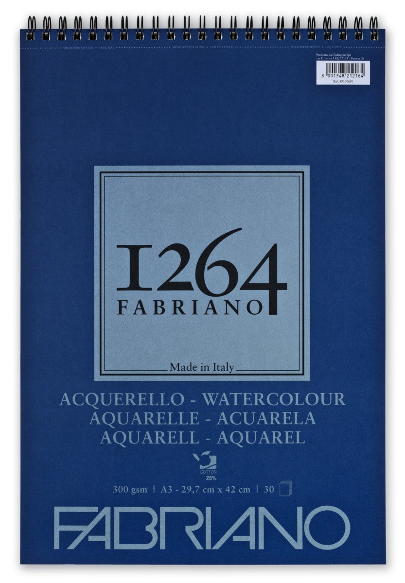 Bilde av Fabriano 1264 Spiral Watercolour 300g A3