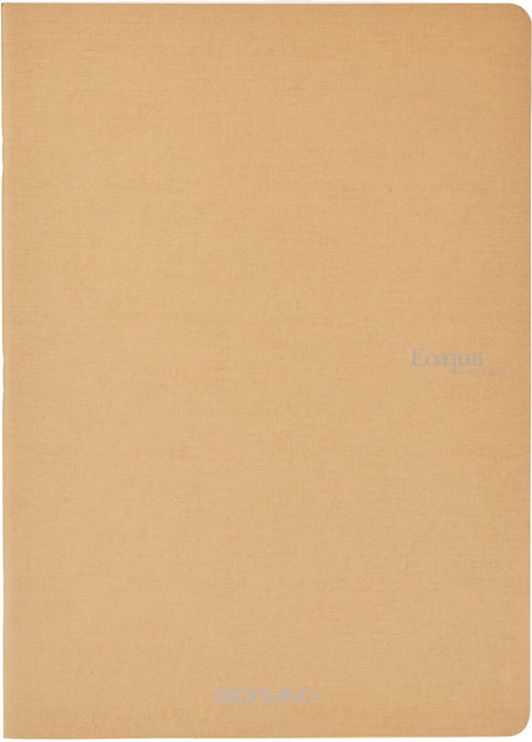 Notatbok EcoQua Original Stiftet A4 Linjert Brun - Stiftet