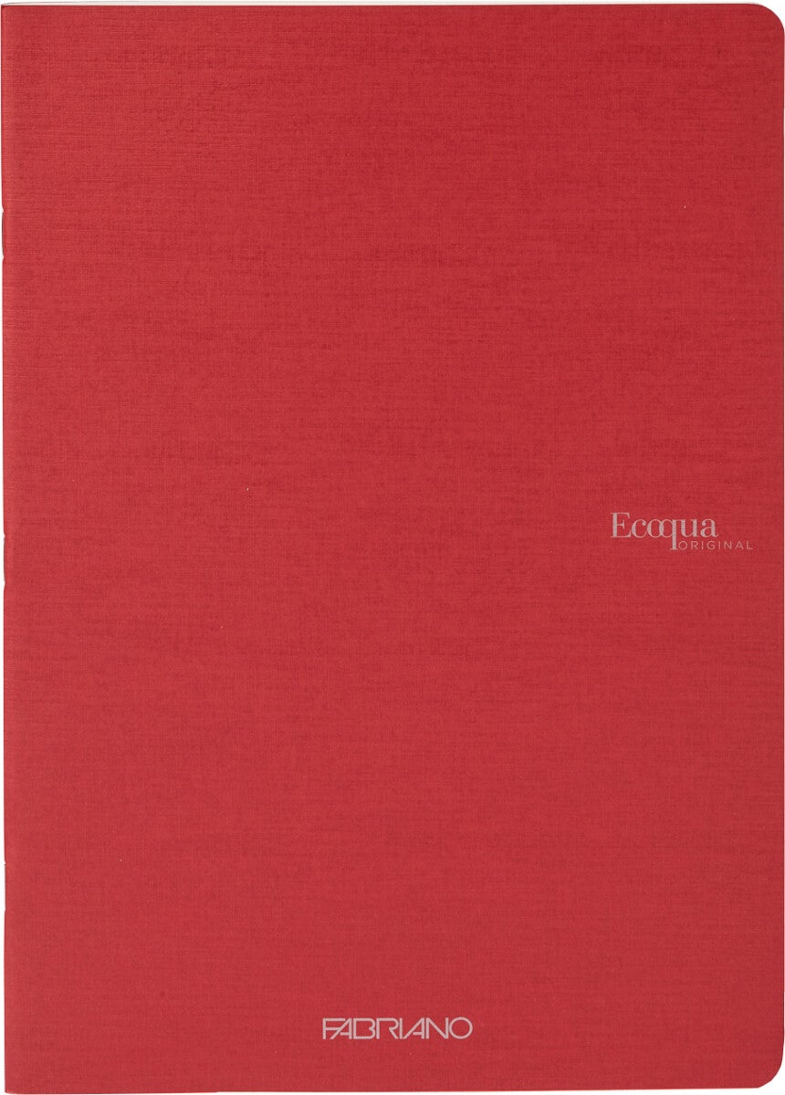 Notatbok EcoQua Original Stiftet A4 Linjert Cherry - Stiftet