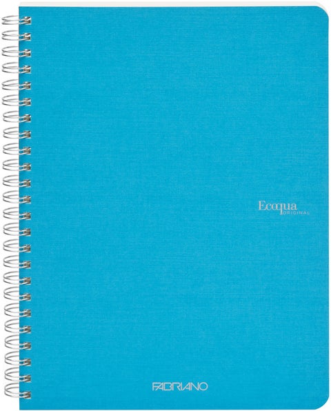 Notatbok EcoQua Original Spiral A5 Linjert Lysblå