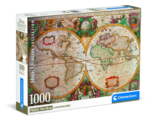 Puslespill 1000 HQC Old-Map Clementoni
