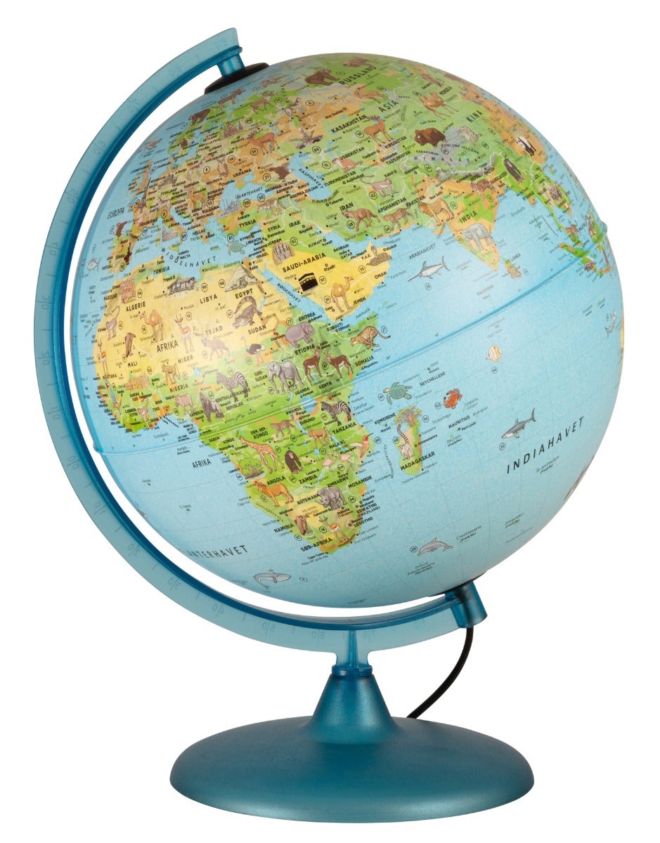 Globus 30cm m/lys Safari Norsk LED
