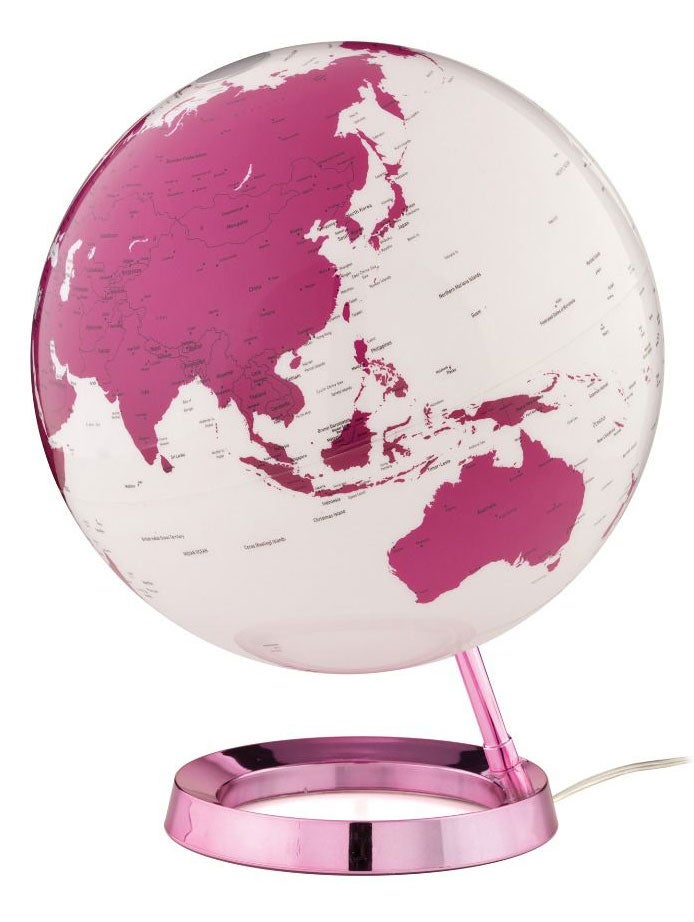 Globus 30cm Light & Colour Hot Pink Eng LED-lys