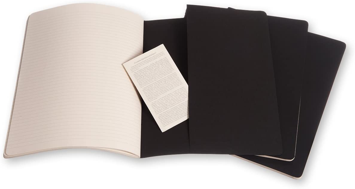 Moleskine Cahier Ulinjert Sort Xxl (3)