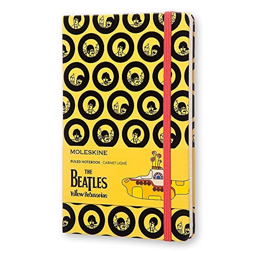 MOLESKINE BEATLES LINJERT GUL L