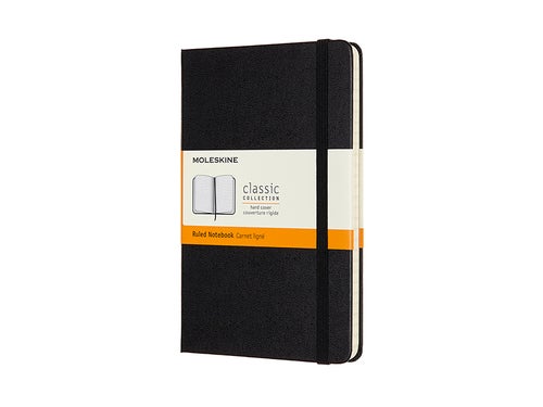 Notatbok Moleskine Linjert Sort