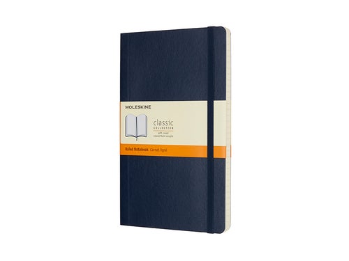 Moleskine Notatbok Linjert Safir Myk Large