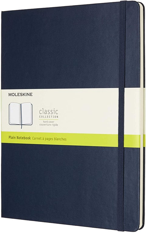 Moleskine Notatbok Ulinjert Sapphire Blå Hard XL