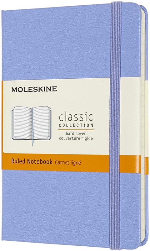 Moleskine Notatbok Hard P Linjert Hydrangea Blue