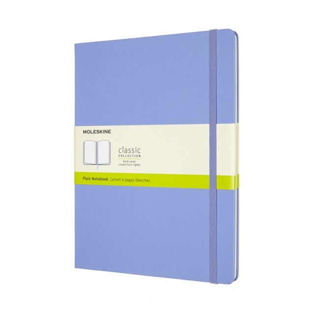 Moleskine Extra Large Plain Hardcover Notebook - Hydrangea Blue