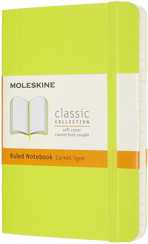 Moleskine Notatbok Soft P Linjert Lemon Green
