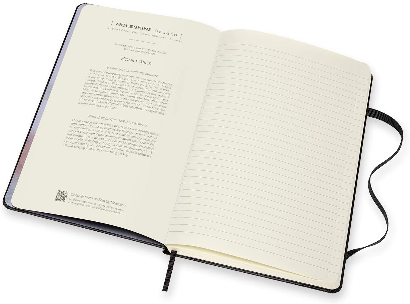 Moleskine Studio L 100g/m Sonia Alins Linjert