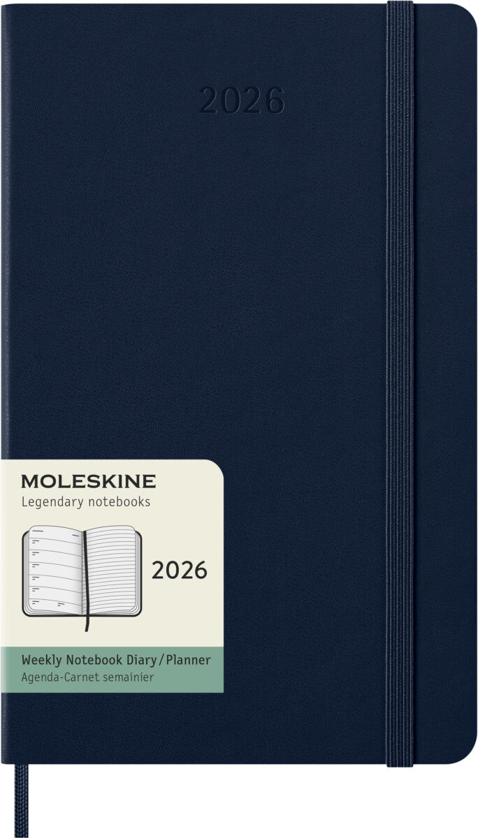 Moleskine 2026 12 Month Weekly Large Hardcover Diary