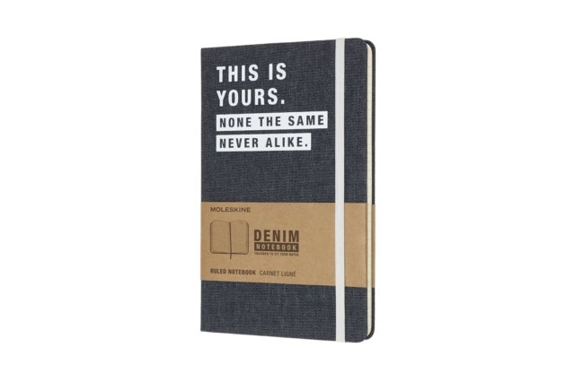 Moleskine Denim Notebook Limited Collection 'this Is Yours' Large Ruled Notebook Hard