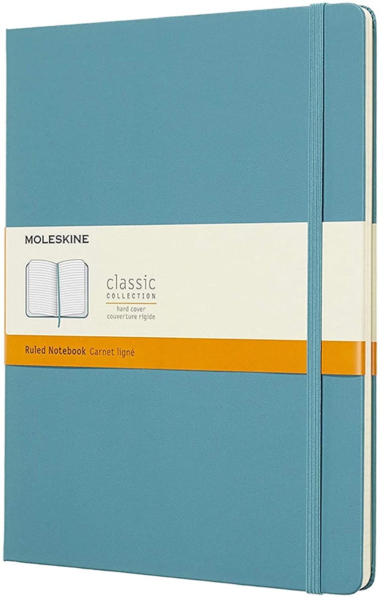 Moleskine Reef Blue Notebook Extra Large Ruled Hard
