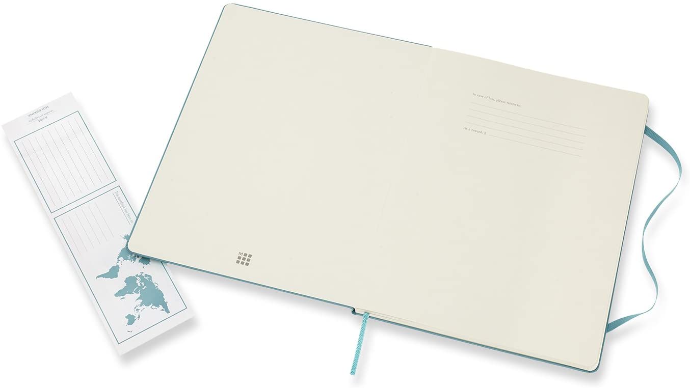 Moleskine Reef Blue Notebook Extra Large Ruled Hard