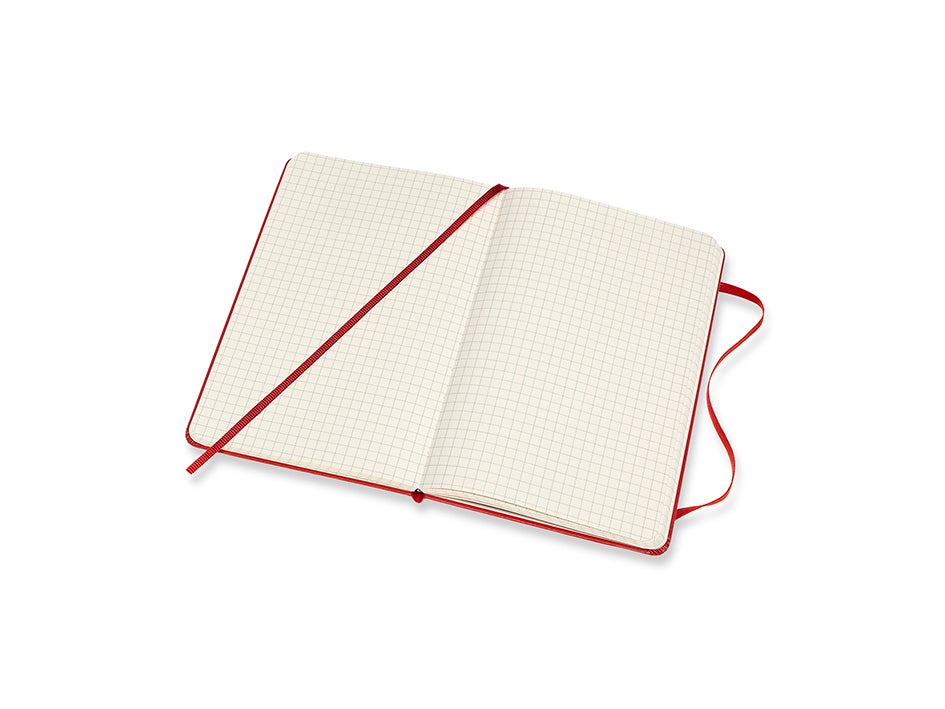 Moleskine Ntbk M Sq Scarl Red Hard