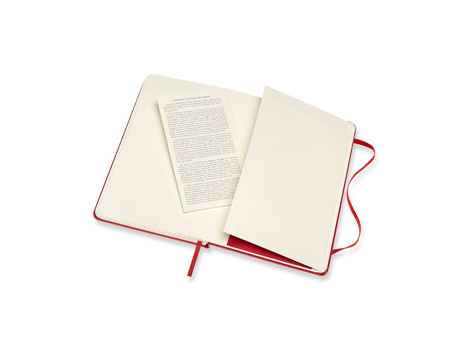 Moleskine Ntbk M Sq Scarl Red Hard