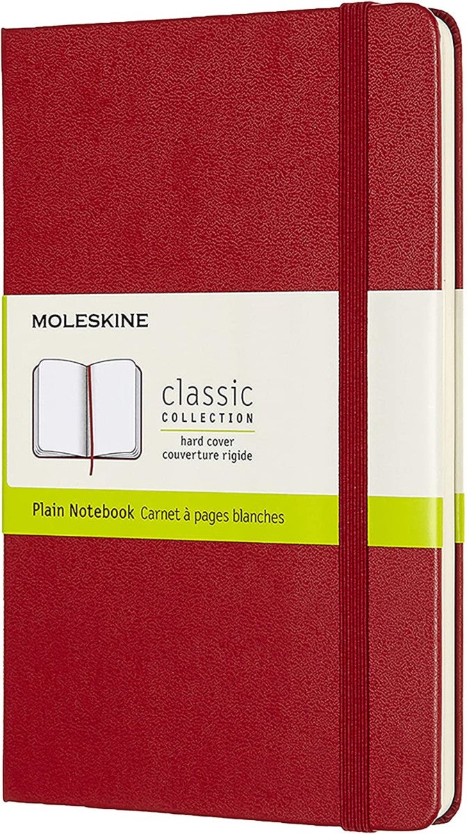 Moleskine Ntbk M Pln Scarl Red Hard