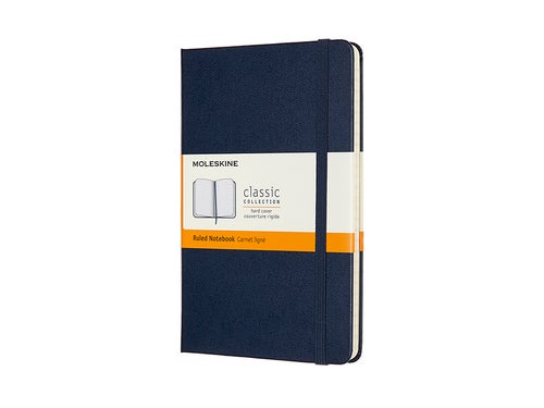 Moleskine Notatbok Linjert Sapphire Blå Hard Medium