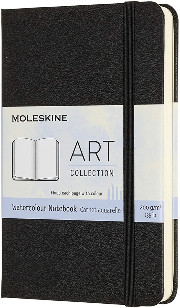 Moleskine Art Pocket Watercolour Notebook: Black