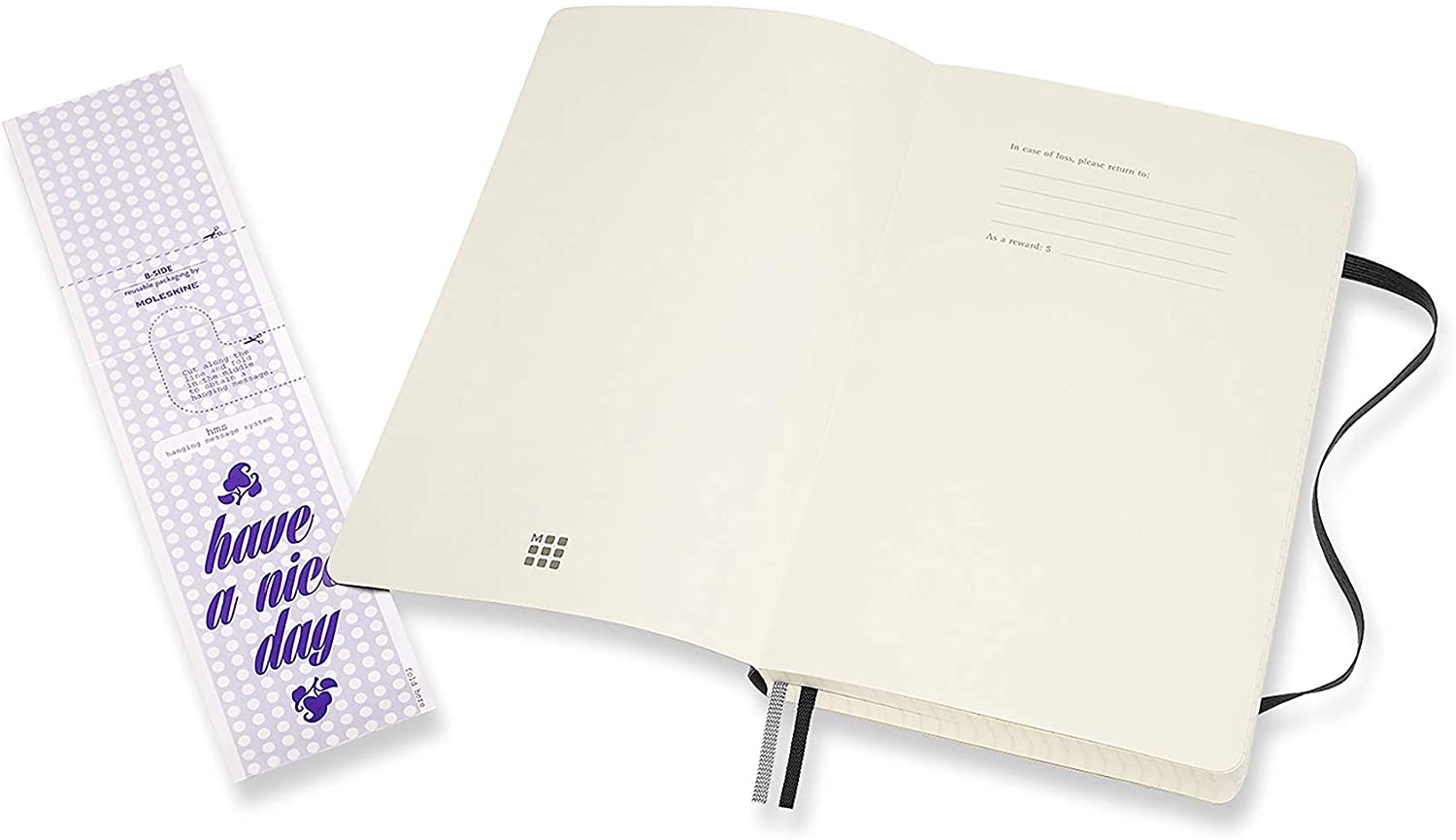 Moleskine Ntbk Exp L Sq Black Soft