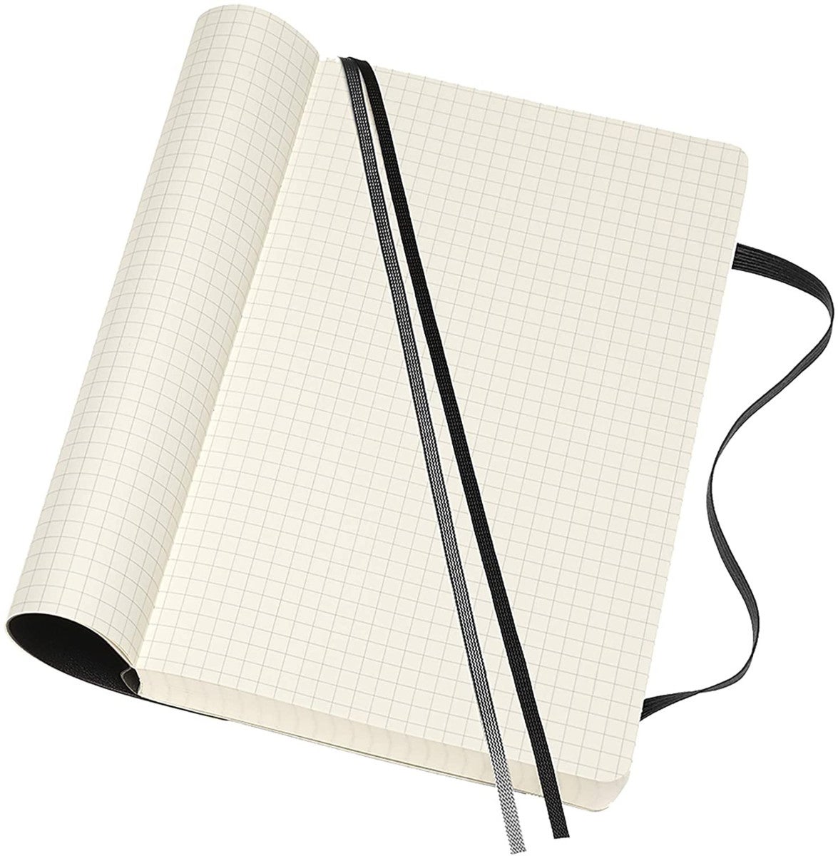 Moleskine Ntbk Exp L Sq Black Soft