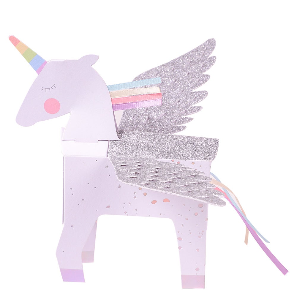 Systemkort 3D Pop Out Glitter Unicorn