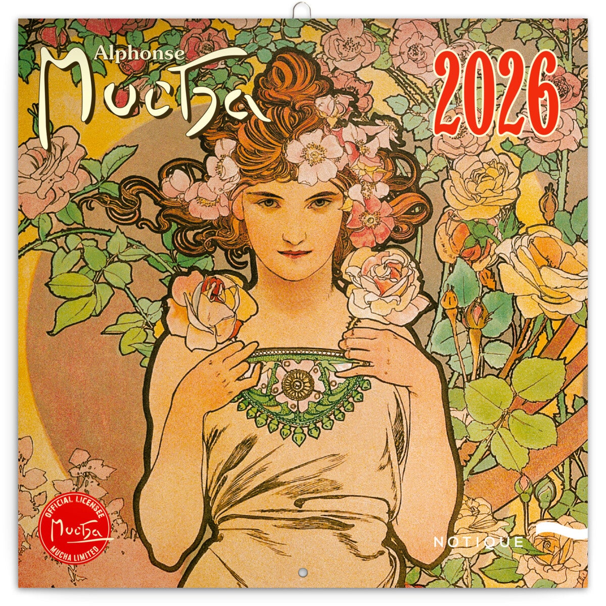 Kalender 2026 30x30 Alphonse Mucha