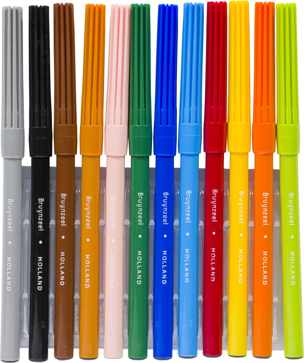 Bruynzeel KIDS Felt Tips-tusjer 12stk