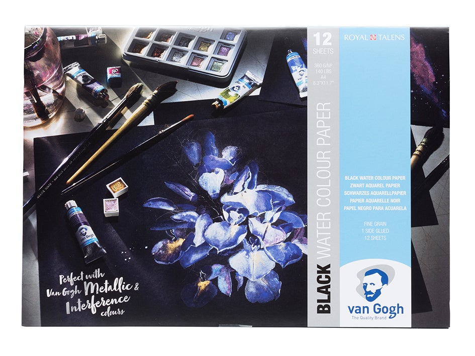 Van Gogh Akvarellblokk Black A4 360g - 12 ark