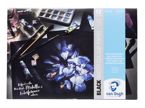 Van Gogh Akvarellblokk Black A4 360g - 12 ark